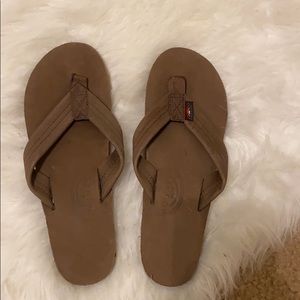 Brown rainbow sandals